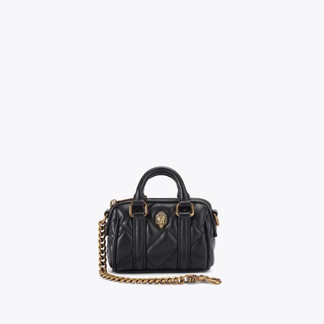 Carvela By Kurt Geiger KENSINGTON BOSTON CHARM Black Micro Boston Bag By KURT GEIGER LONDON