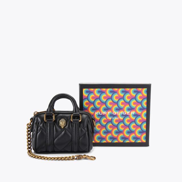 carvela by kurt geiger KENSINGTON BOSTON CHARM Black Micro Boston Bag by KURT GEIGER LONDON