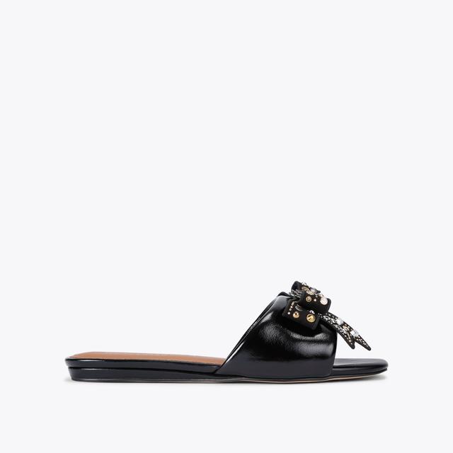 carvela by kurt geiger KENSINGTON BOW FLAT SDL Black Crystal Sandal by KURT GEIGER LONDON