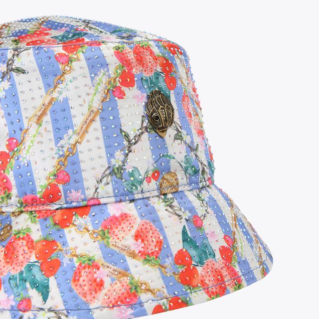 Carvela By Kurt Geiger KENSINGTON BUCKET HAT Blue Stripe Bucket Hat By KURT GEIGER LONDON