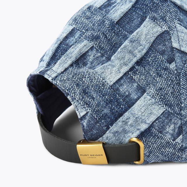 Carvela By Kurt Geiger KENSINGTON CAP Denim Weave Cap By KURT GEIGER LONDON