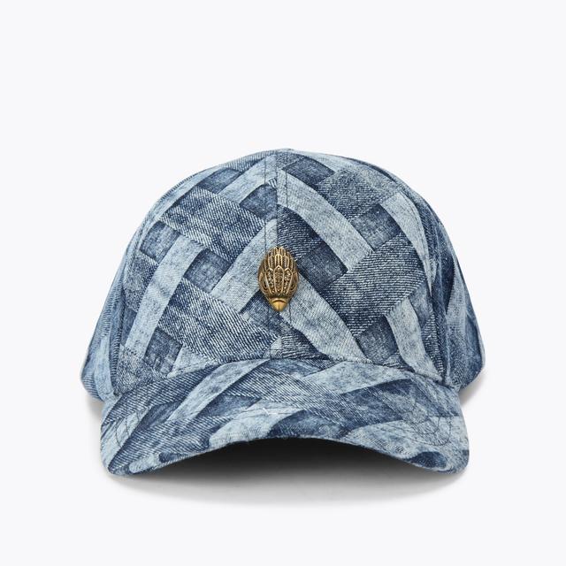 carvela by kurt geiger KENSINGTON CAP Denim Weave Cap by KURT GEIGER LONDON