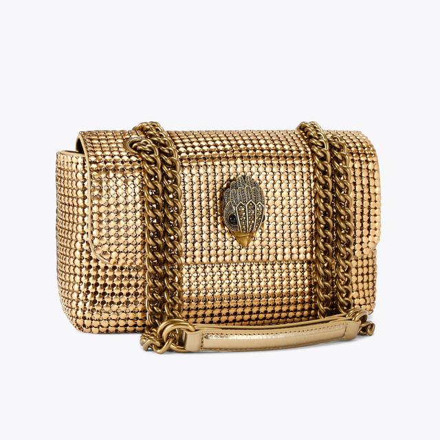 Carvela By Kurt Geiger KENSINGTON CHAINMAIL Bronze Chainmail Shoulder Bag By KURT GEIGER LONDON