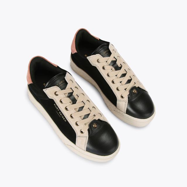 Carvela By Kurt Geiger KENSINGTON CUPSOLE Black Suede Sneakers By KURT GEIGER LONDON