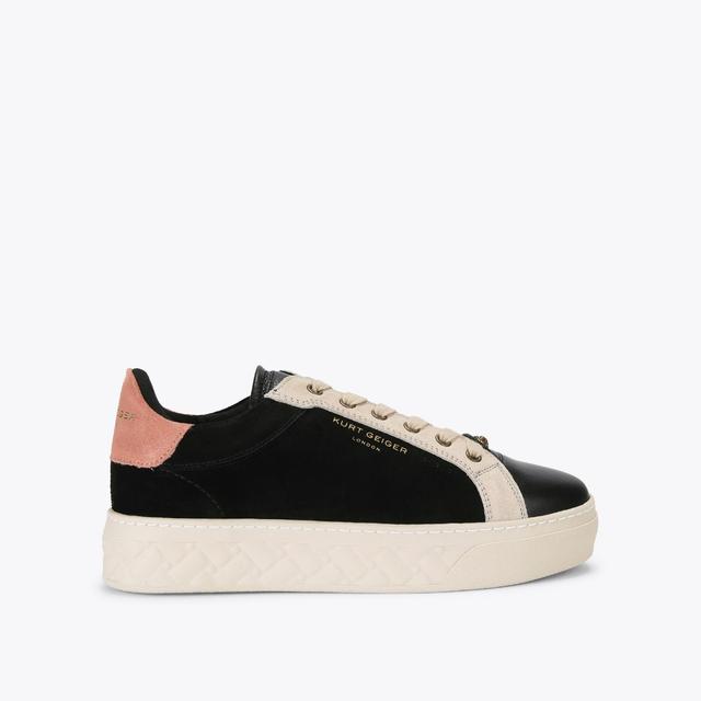 carvela by kurt geiger KENSINGTON CUPSOLE Black Suede Sneakers by KURT GEIGER LONDON