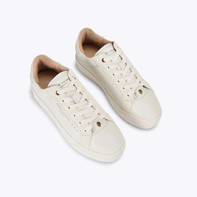 Carvela By Kurt Geiger KENSINGTON CUPSOLE White Leather Sneaker By KURT GEIGER LONDON