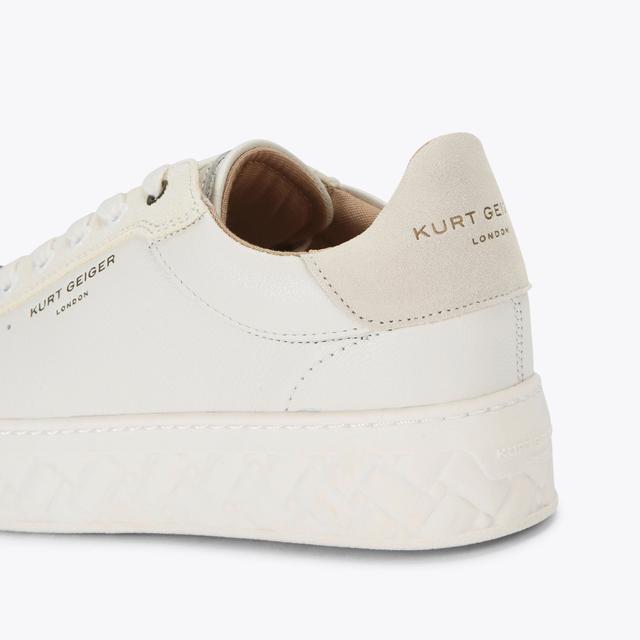 Carvela By Kurt Geiger KENSINGTON CUPSOLE White Leather Sneaker By KURT GEIGER LONDON