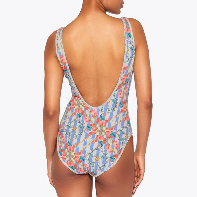 Carvela By Kurt Geiger KENSINGTON DOUBLE STRAP Blue And Red Kensington Swimsuit By KURT GEIGER LONDON