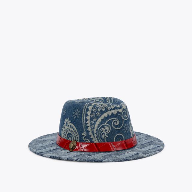 Carvela By Kurt Geiger KENSINGTON FEDORA Denim Blue Fedora Hat By KURT GEIGER LONDON