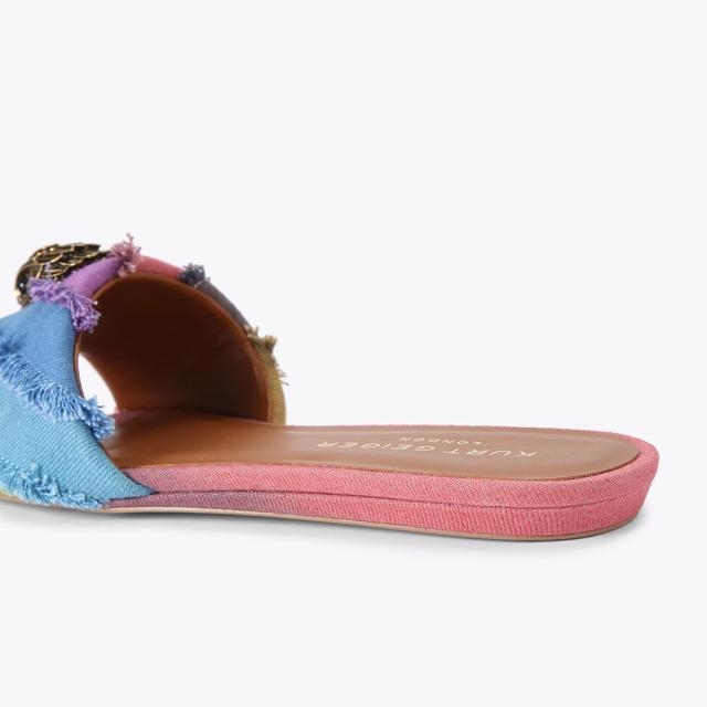 Carvela By Kurt Geiger KENSINGTON FLAT SANDAL Denim Slip On Sandal By KURT GEIGER LONDON