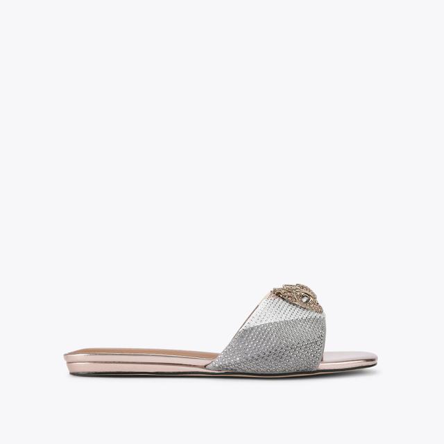 carvela by kurt geiger KENSINGTON FLAT SANDAL Metallic Flat Sandals by KURT GEIGER LONDON