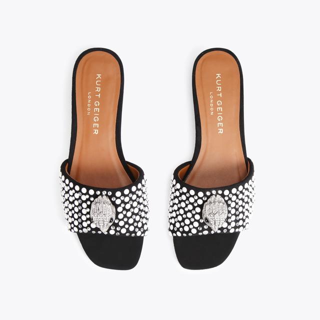 Carvela By Kurt Geiger KENSINGTON FLAT SANDAL Pearl Slip On Sandals By KURT GEIGER LONDON