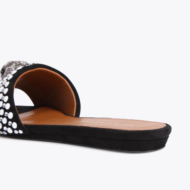 Carvela By Kurt Geiger KENSINGTON FLAT SANDAL Pearl Slip On Sandals By KURT GEIGER LONDON