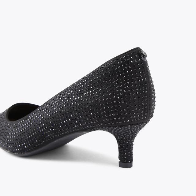 Carvela By Kurt Geiger KENSINGTON FLEXI 45 Black Microsuede Court Heel By KURT GEIGER LONDON