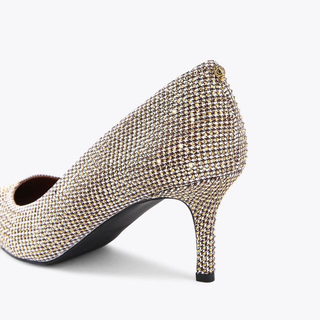 Carvela By Kurt Geiger KENSINGTON FLEXI 65 Beige Houndstooth Court Heel By KURT GEIGER LONDON