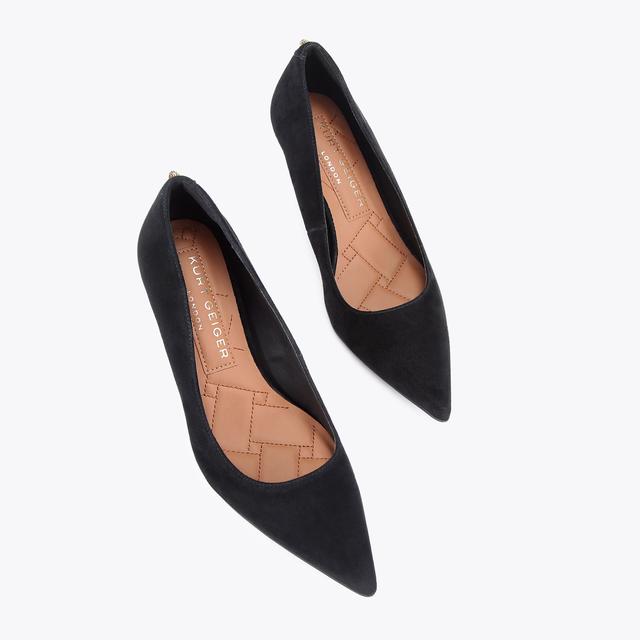 Carvela By Kurt Geiger KENSINGTON FLEXI 65 Black Suede Heels By KURT GEIGER LONDON