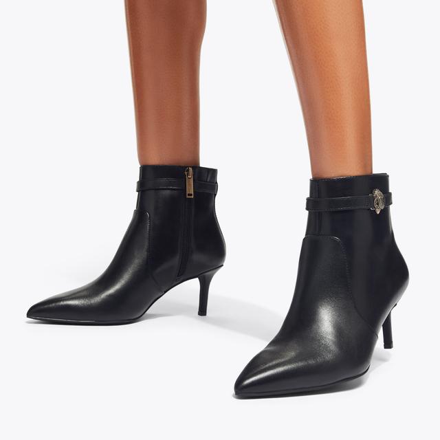 Carvela By Kurt Geiger KENSINGTON FLEXI ANKLE Black Heeled Ankle Boot By KURT GEIGER LONDON