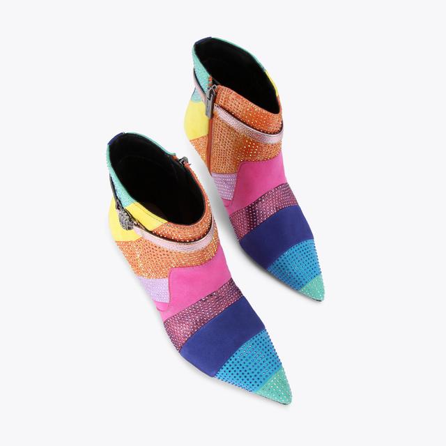 Carvela By Kurt Geiger KENSINGTON FLEXI ANKLE Rainbow Crystal Ankle Boot By KURT GEIGER LONDON