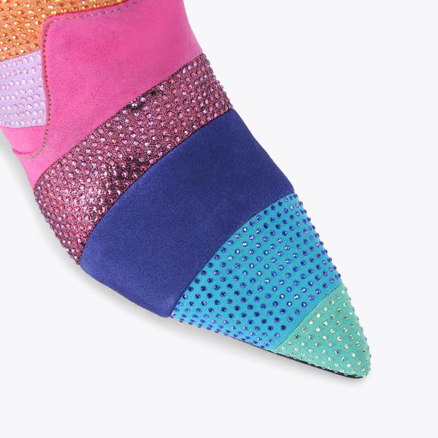 Carvela By Kurt Geiger KENSINGTON FLEXI ANKLE Rainbow Crystal Ankle Boot By KURT GEIGER LONDON