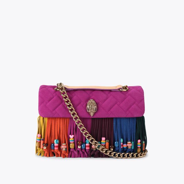 carvela by kurt geiger KENSINGTON FRINGE BAG Rainbow Monogram Fringe Bag by KURT GEIGER LONDON