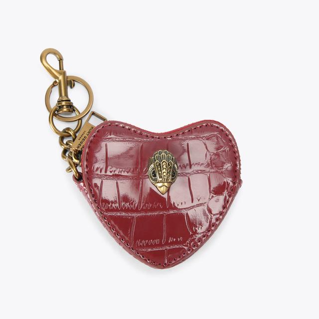carvela by kurt geiger KENSINGTON HEART CHARM Red Croc Keyring charm by KURT GEIGER LONDON