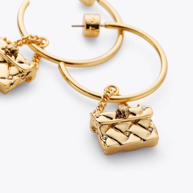 Carvela By Kurt Geiger KENSINGTON HOOP EARRINGS Gold Kensington Bag Hoop Earring By KURT GEIGER LONDON
