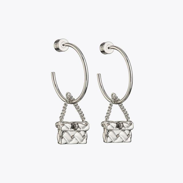 carvela by kurt geiger KENSINGTON HOOP EARRINGS Silver Tone Hoop Earrings by KURT GEIGER LONDON