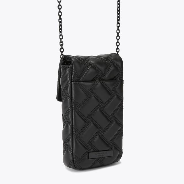Carvela By Kurt Geiger KENSINGTON PHONE BAG DR Black Cross Body Phone Holder By KURT GEIGER LONDON