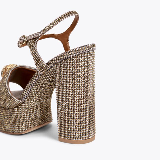 Carvela By Kurt Geiger KENSINGTON PLATFORM SDL Beige Heels By KURT GEIGER LONDON