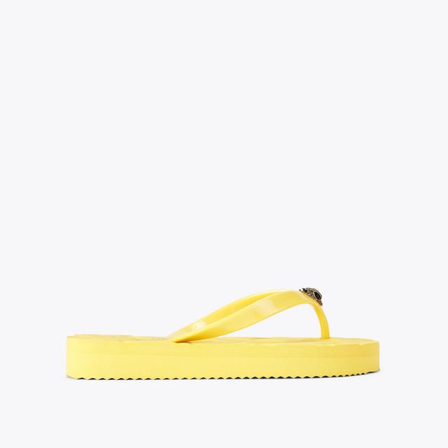 carvela by kurt geiger KENSINGTON Q FLIP FLOP Yellow Flip Flop Sandal by KURT GEIGER LONDON