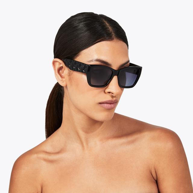 Carvela By Kurt Geiger KENSINGTON RECTANGLE Black Drench Sunglasses By KURT GEIGER LONDON