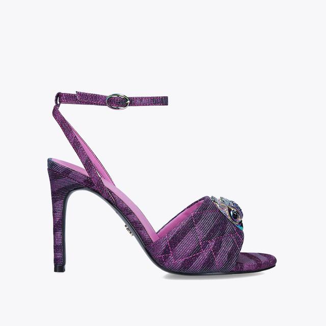 carvela by kurt geiger KENSINGTON SANDAL Purple Glitter High Stiletto Heels by KURT GEIGER LONDON