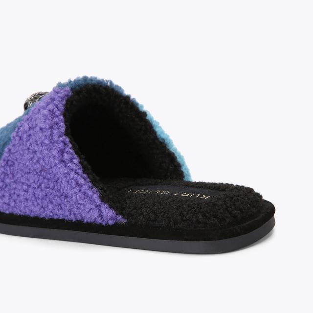 Carvela By Kurt Geiger KENSINGTON SLIPPERS Rainbow Teddy Slippers By KURT GEIGER LONDON
