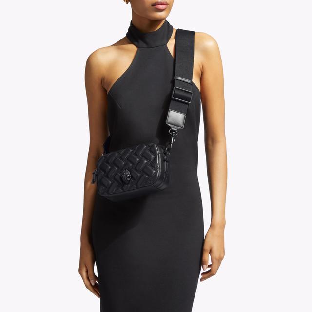 Carvela By Kurt Geiger KENSINGTON SM CAMERA DRCH Black Drench Cross Body Camera Bag By KURT GEIGER LONDON