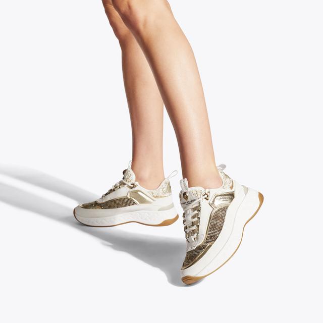 Carvela By Kurt Geiger KENSINGTON SNEAKER Beige Sneakers By KURT GEIGER LONDON