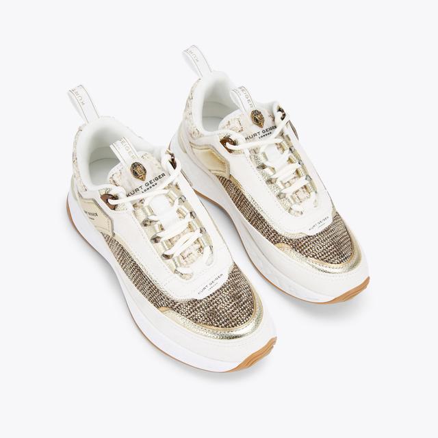 Carvela By Kurt Geiger KENSINGTON SNEAKER Beige Sneakers By KURT GEIGER LONDON
