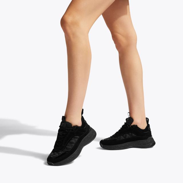 Carvela By Kurt Geiger KENSINGTON SNEAKER BLACK SUEDE SNEAKERS By KURT GEIGER LONDON