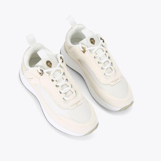 Carvela By Kurt Geiger KENSINGTON SNEAKER Bone Leather Sneakers By KURT GEIGER LONDON