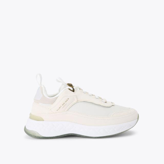 carvela by kurt geiger KENSINGTON SNEAKER Bone Leather Sneakers by KURT GEIGER LONDON