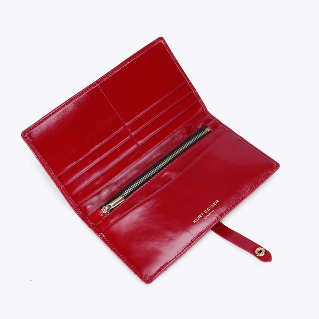 Carvela By Kurt Geiger KENSINGTON SOFT WALLET Red Patent Soft Wallet By KURT GEIGER LONDON
