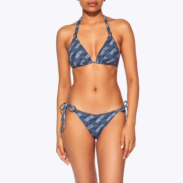 Carvela By Kurt Geiger KENSINGTON STRING BRIEFS Denim Weave Swimsuit Bottoms By KURT GEIGER LONDON