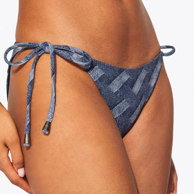 Carvela By Kurt Geiger KENSINGTON STRING BRIEFS Denim Weave Swimsuit Bottoms By KURT GEIGER LONDON