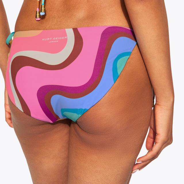 Carvela By Kurt Geiger KENSINGTON STRING BRIEFS Rainbow Swirl Bikini Bottoms By KURT GEIGER LONDON