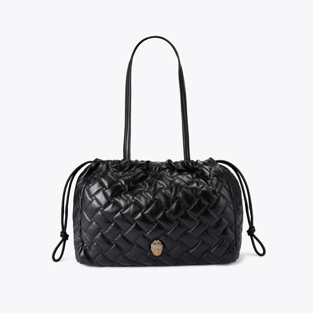 carvela by kurt geiger KENSINGTON STRING TOTE Black Toggle Tie Tote Bag by KURT GEIGER LONDON