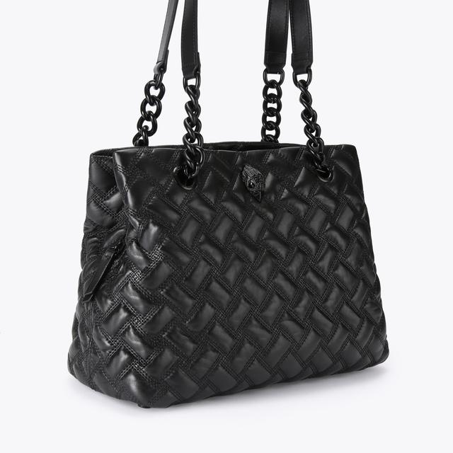 Carvela By Kurt Geiger KENSINGTON TOTE DR Black Leather Tote Bag By KURT GEIGER LONDON