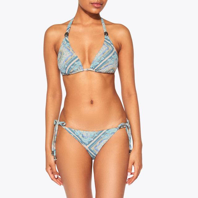 Carvela By Kurt Geiger KENSINGTON TRIANGLE TOP Blue Paisley Bikini Top By KURT GEIGER LONDON