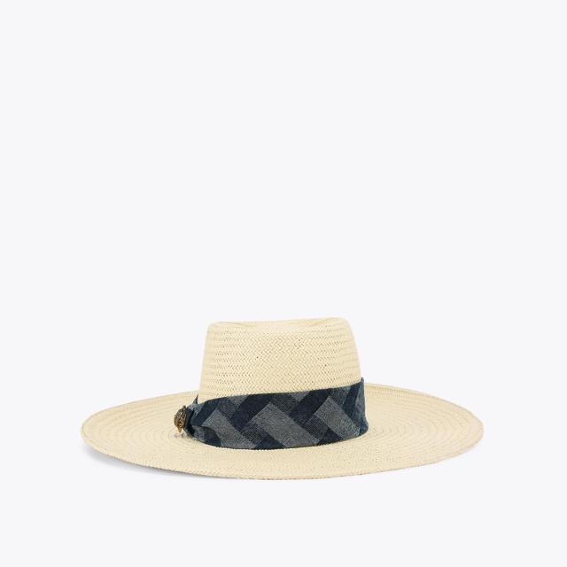 carvela by kurt geiger KENSINGTON WIDE BRIM HAT Wide Brim Raffia Hat by KURT GEIGER LONDON