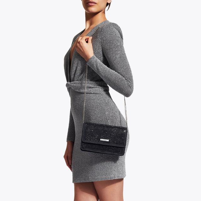 Carvela By Kurt Geiger KIANNI CLUTCH Black Jewelled Clutch Bag By CARVELA