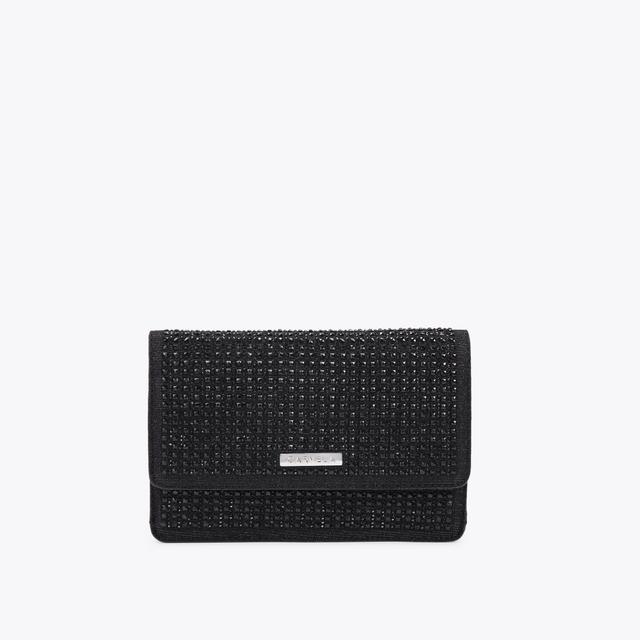 carvela by kurt geiger KIANNI CLUTCH Black Jewelled Clutch Bag by CARVELA