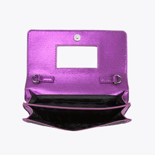 Carvela By Kurt Geiger KIANNI CLUTCH Purple Jewelled Clutch Bag By CARVELA